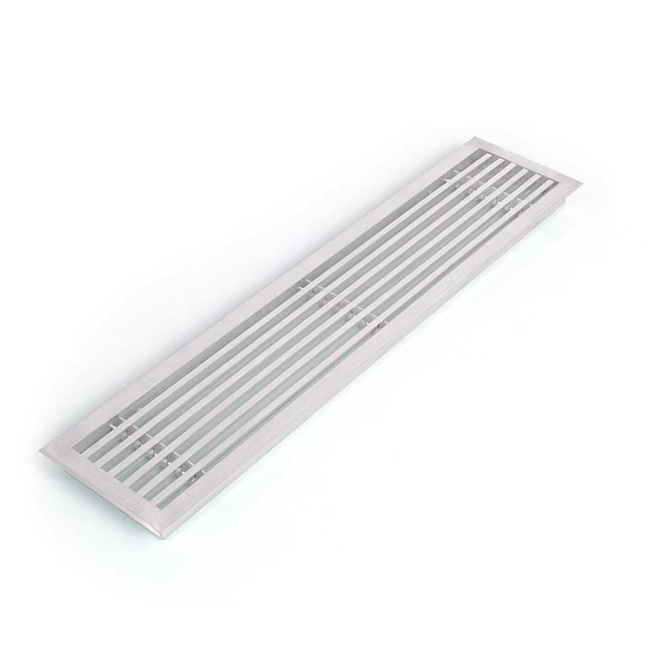2-Slot Linear Diffuser — White 48" × 6" &mdash; Linear Slot Diffusers